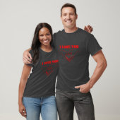 sticker met liefde vriend t-shirt (Unisex)