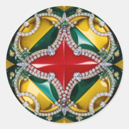 Sticker met Los Angeles Kleuren Design