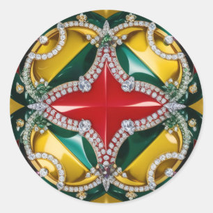 Sticker met Los Angeles Kleuren Design