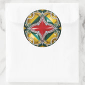 Sticker met Los Angeles Kleuren Design (Tas)