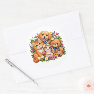 Sticker met Malle Dieren Vrienden