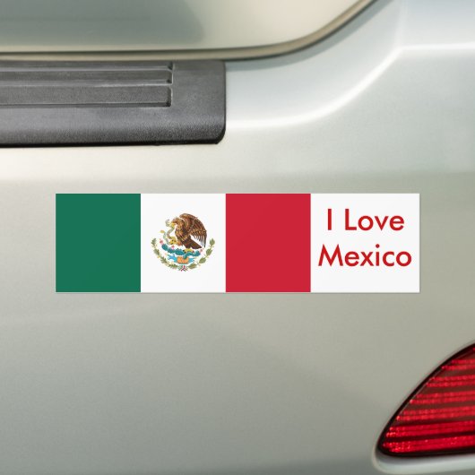 Sticker met Mexicaanse vlag (Op auto)