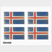 Sticker met noodvlag uit IJsland (Vel)