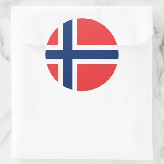 Sticker met Noorse vlag (Tas)