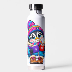 Sticker met 'Opwarming van de Aarde Maakt Mijn Fli Waterfles