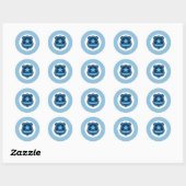 Sticker met politie-insigne (Vel)
