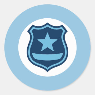 Sticker met politie-insigne