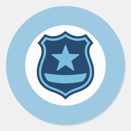 Sticker met politie-insigne (Voorkant)