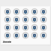 Sticker met politieembleem (Vel)