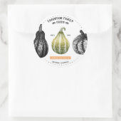 Sticker met pompoenen stippelende illustratie (Tas)