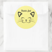 Sticker met prefect kattengezicht (Tas)