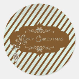 Sticker met prettige kerstdiagnostiek