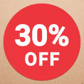 Sticker met procentuele korting | Promotionele ver