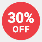 Sticker met procentuele korting | Promotionele ver (Voorkant)