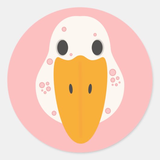 Sticker met Puistjes Ganzen (Voorkant)