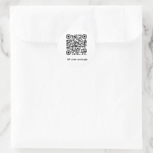 Sticker met QR-code test (Tas)