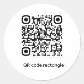Sticker met QR-code test (Voorkant)