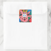 Sticker met regenboog cartoonpersonage (Tas)