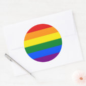 Sticker met Regenboog LGBT Flag (Envelop)