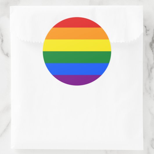 Sticker met Regenboog LGBT Flag (Tas)