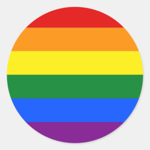 Sticker met Regenboog LGBT Flag