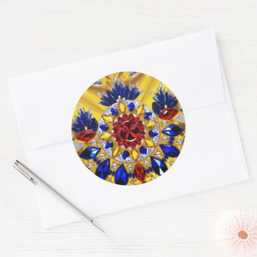 Sticker met Roemeens Kleuren Design (Envelop)