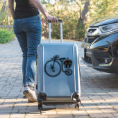 Sticker met Romantische fiets (Koffer Insitu)