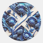 Sticker met Scottish Thistles Design (Voorkant)