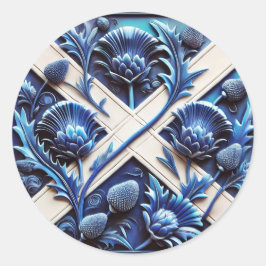 Sticker met Scottish Thistles Design