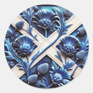 Sticker met Scottish Thistles Design