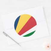 Sticker met Seychellen Kleuren Design (Envelop)