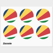 Sticker met Seychellen Kleuren Design (Vel)