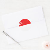 Sticker met Singaporese vlag (Envelop)