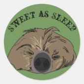 Sticker met Sloth Art (Voorkant)