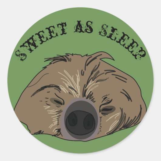 Sticker met Sloth Art (Voorkant)