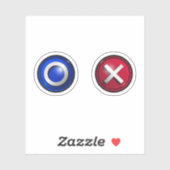 Sticker met stemgerechtigde Buttonnen (Vel)