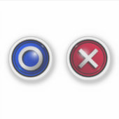 Sticker met stemgerechtigde Buttonnen (Voorkant)