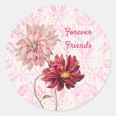 Sticker met stijlventilator, tekenvrienden (Voorkant)