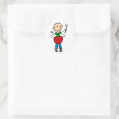 Sticker met Stokfiguur BBQ (Tas)