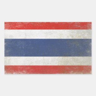 Sticker met Thaise noodvlag