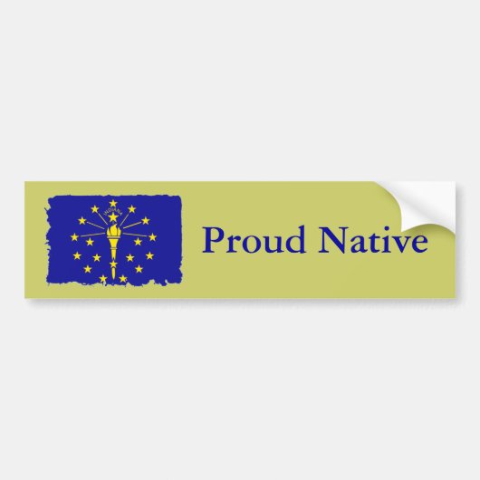 Sticker met trots Indiana inheemse bumper (Voorkant)