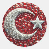Sticker met Turks Kleuren Design (Voorkant)
