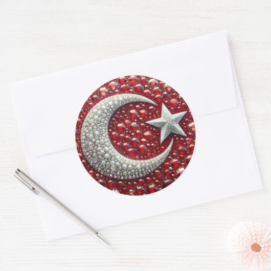 Sticker met Turks Kleuren Design (Envelop)