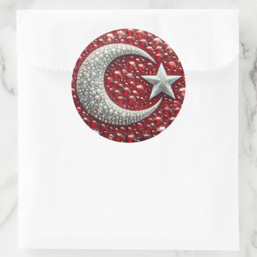 Sticker met Turks Kleuren Design (Tas)