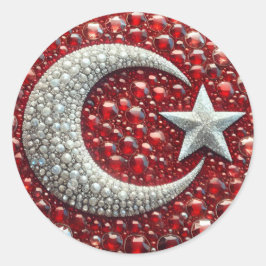 Sticker met Turks Kleuren Design