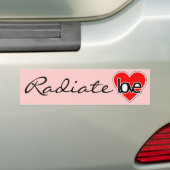 Sticker met uitstraling van liefde (Op auto)