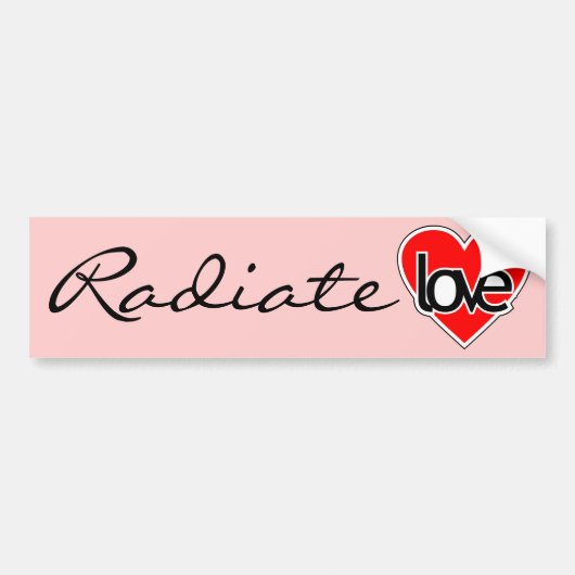 Sticker met uitstraling van liefde (Voorkant)