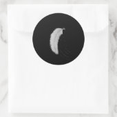 Sticker met veer (Tas)