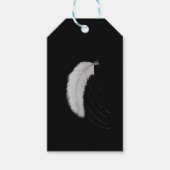 Sticker met veer cadeaulabel (Voorkant)