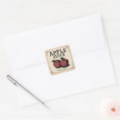Sticker met vintage label voor appel sap (Envelop)